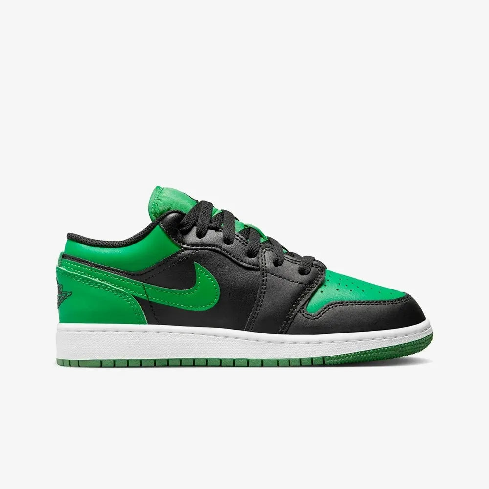 100 per cent of the original Nike Air Jordan 1 Low 'Lucky Green' (GS) Junior - women ' s daily shoes - 553560-065